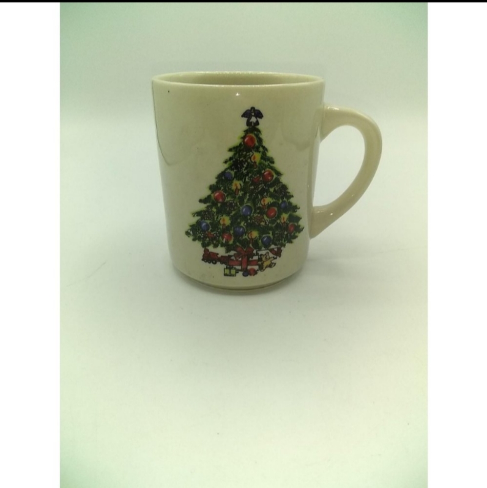 Vintage Mount Clemens Pottery Christmas Tree Mug